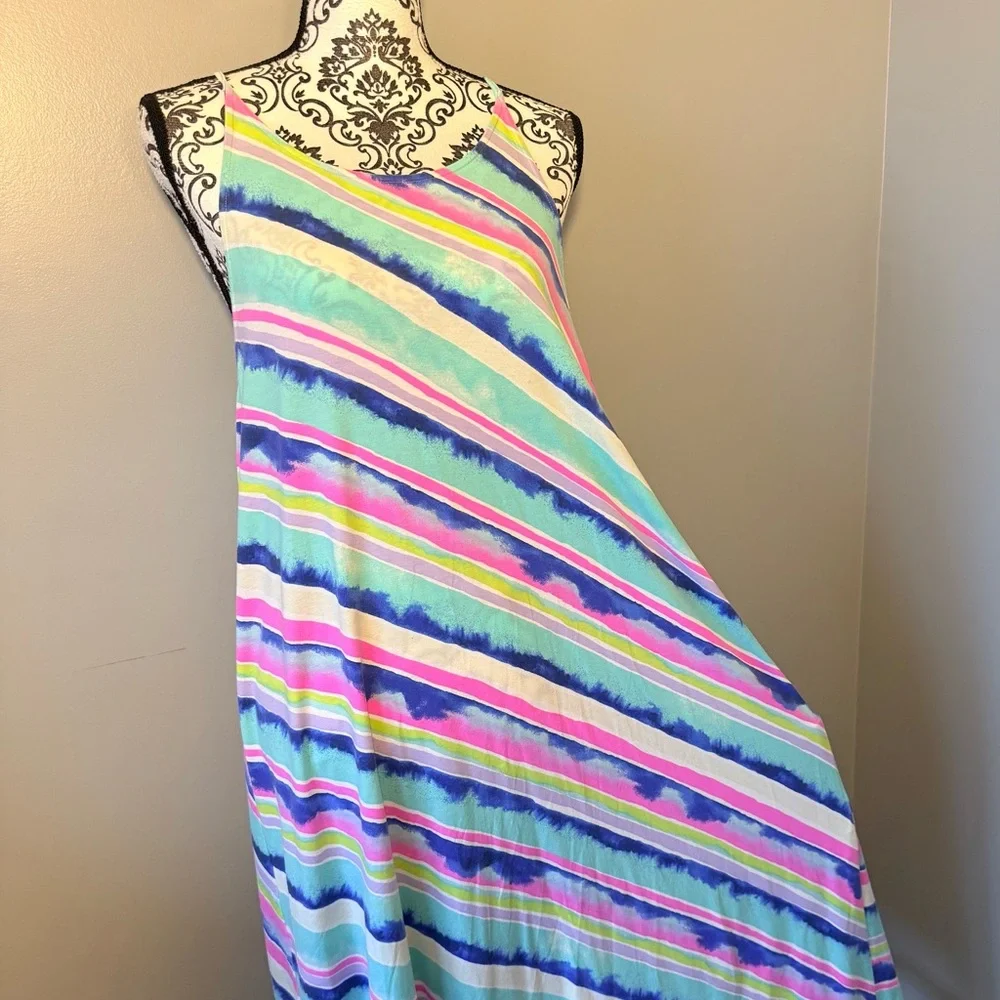 🌊 Lilly Pulitzer “Breakwater Tint Party Wave” Asymmetrical Dress - Picture 2 of 8